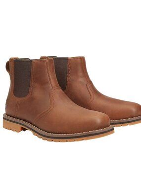 Timberland Larchmont Chelsea Boots Brown Leather Quality Size 10.5